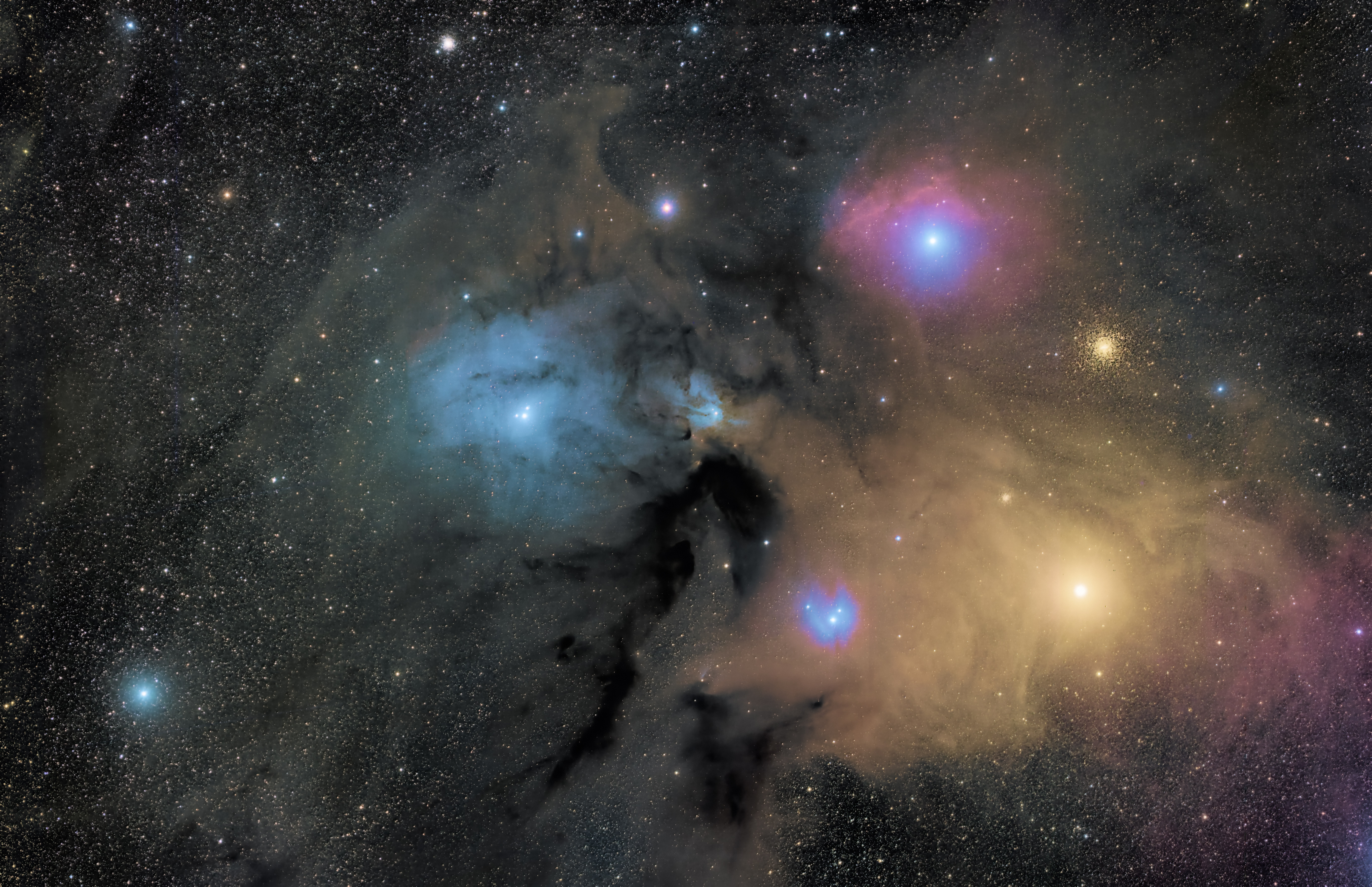 Rho Ophiuchi - Antares region | Telescope Live